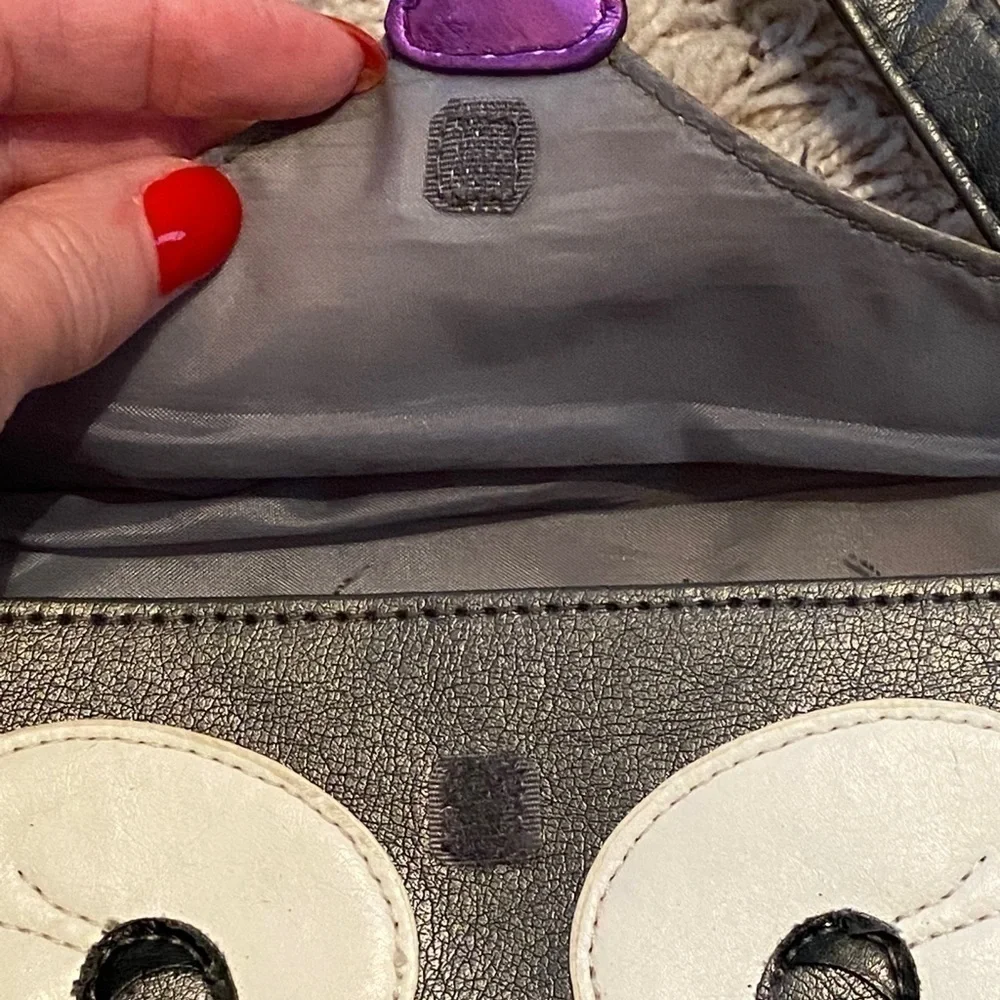 𝅺ADORABLE 1989 Place Gray and Purple Cat Bag